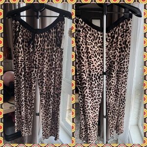 Vince Camuto Leopard Print Slip Dress - Beige, Black & Brown